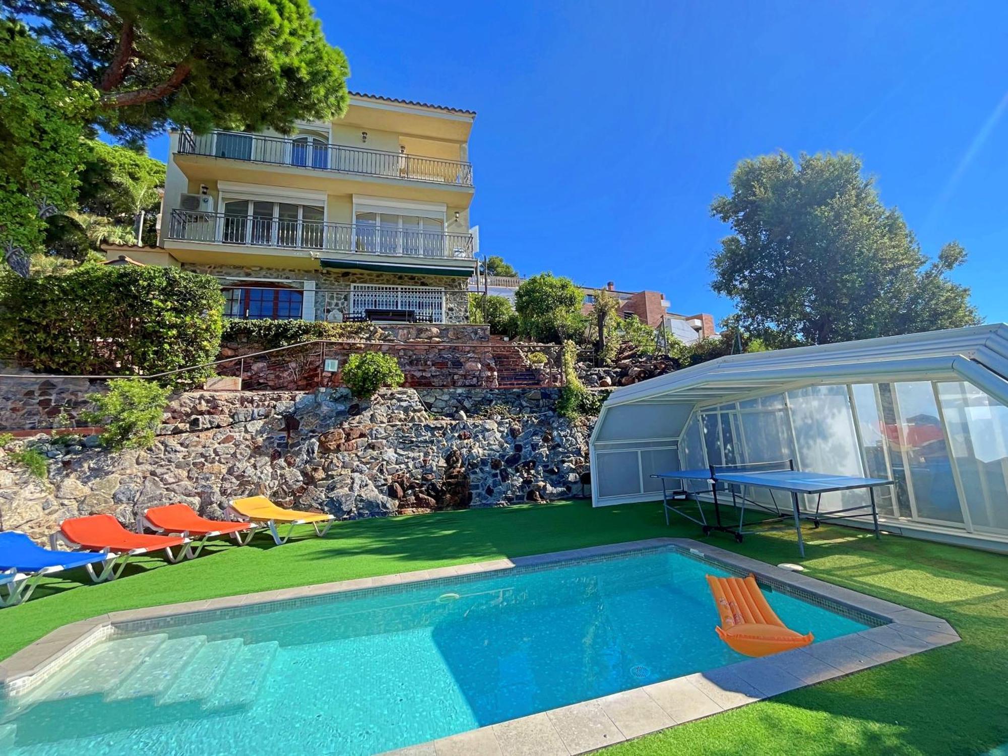 Villa Con Piscina Privada Climatizada 29ºc Santa Susanna Exteriér fotografie